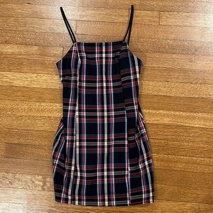 Plaid, Urban Outfitters, mini dress